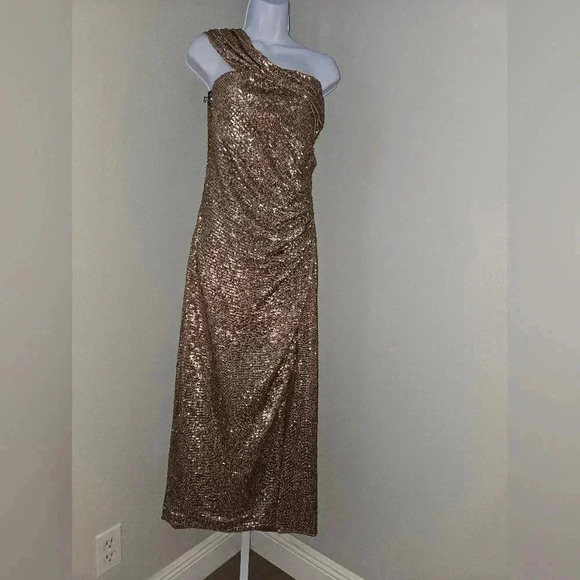 Jonathan Simkhai Zay sequin one shoulder dress NWT SZ 12 Formal - Picture 6 of 13